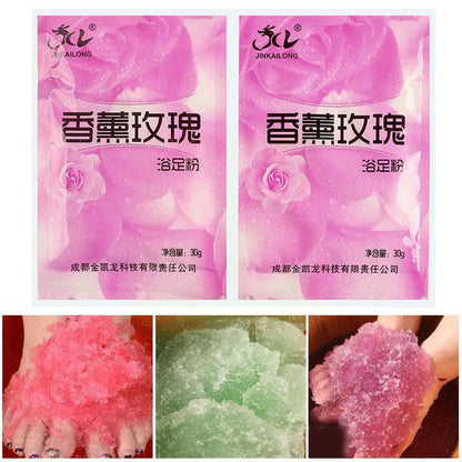 Rose Spa-Style Bubble Bath Powder for Foot Soak & Exfoliation 60g