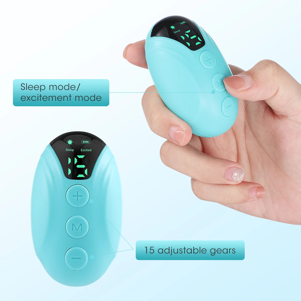 Intelligent Handheld Sleep Aid to deepen sleep for people struggling with anxiety, waking in the middle of the night & jetlag