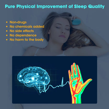 Intelligent Handheld Sleep Aid to deepen sleep for people struggling with anxiety, waking in the middle of the night & jetlag