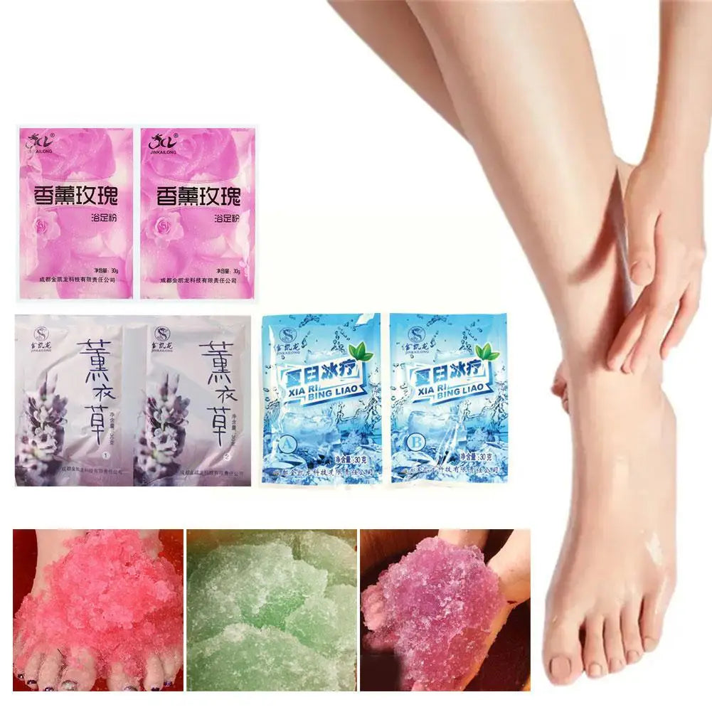 Rose Spa-Style Bubble Bath Powder for Foot Soak & Exfoliation 60g