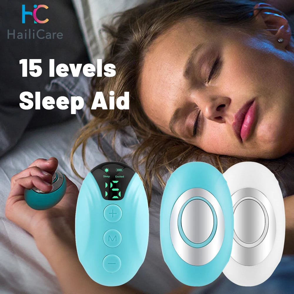 Intelligent Handheld Sleep Aid to deepen sleep for people struggling with anxiety, waking in the middle of the night & jetlag