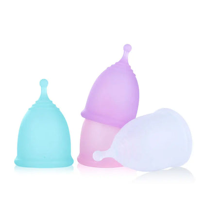 Feminine Hygiene Menstrual Period Moon Cup made of Medical Silicone  - 1 set