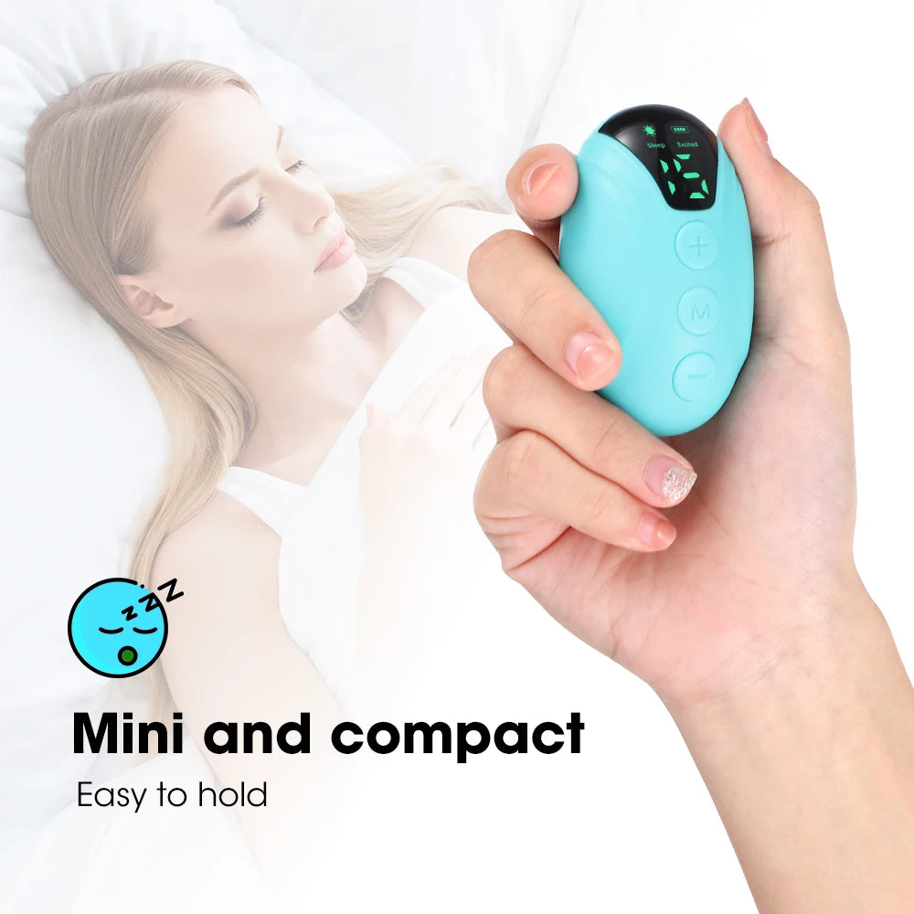 Intelligent Handheld Sleep Aid to deepen sleep for people struggling with anxiety, waking in the middle of the night & jetlag